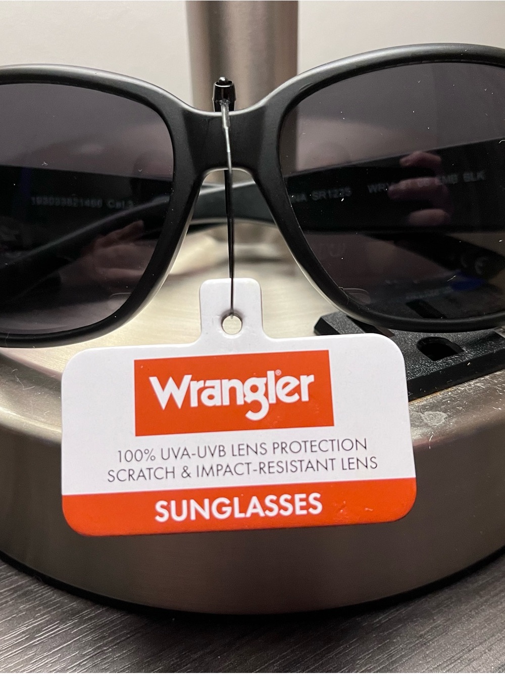 Wrangler Women’s Black Sunglasses with Dark Lenses